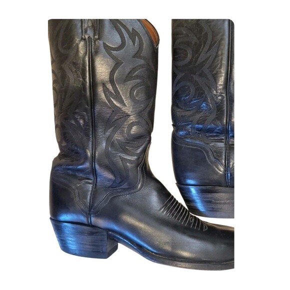 El Dorado Vintage Black Leather Cowboy Boots Mens Sz 10 ½ main image 8